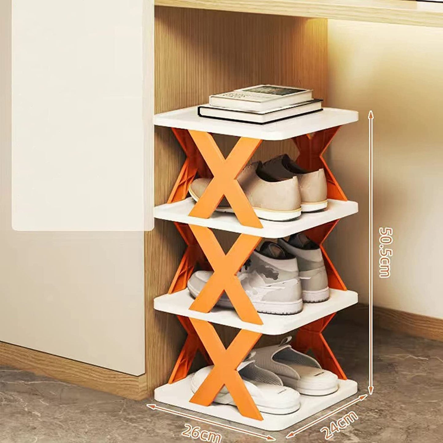 Foldable Shoe Rack (Multicolor) DS091553