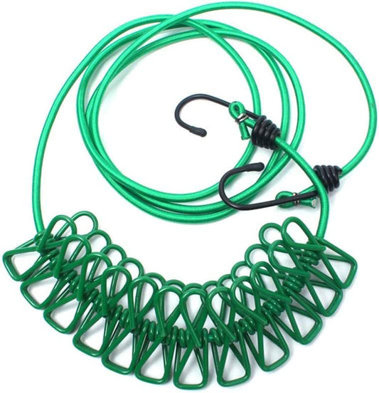 Portable Multi Functional Drying Rope with 12 Clips 1.8m TR8790