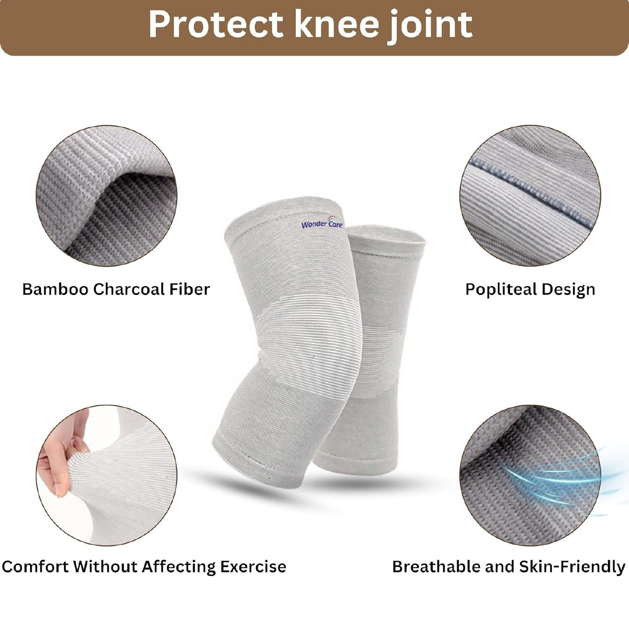 Bamboo Knee Cap for Women & Men TR00