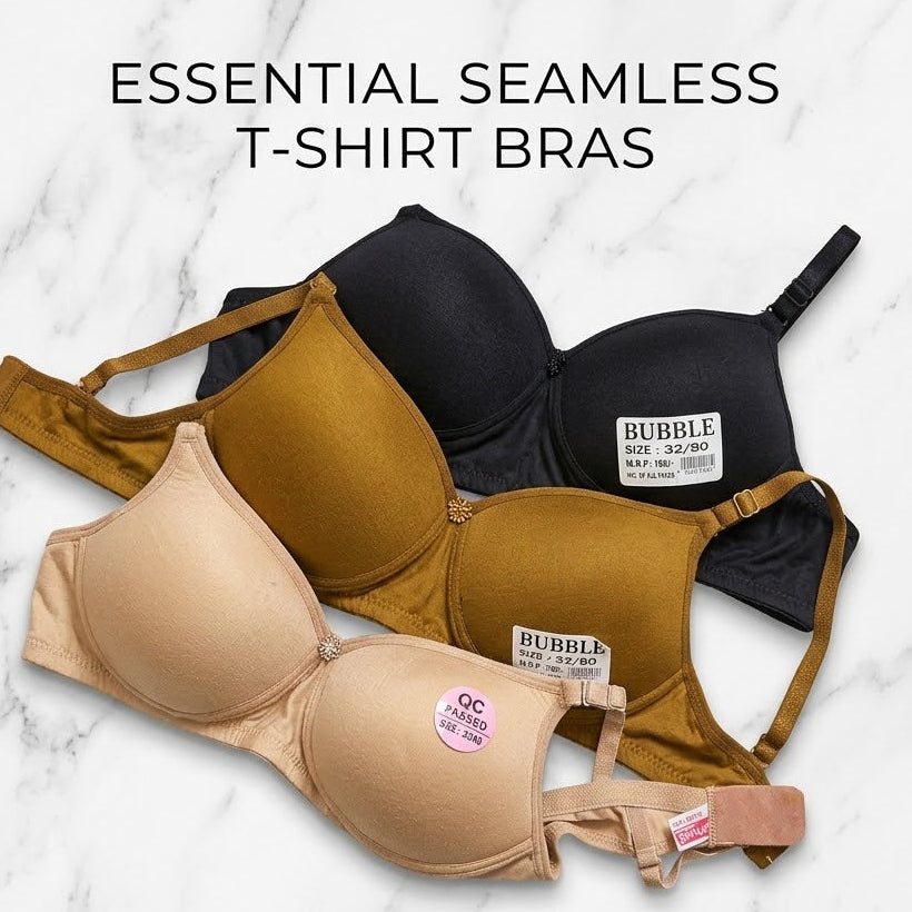 Ultimate Everyday Comfort 3 Piece Seamless Bra Combo (80) L3671