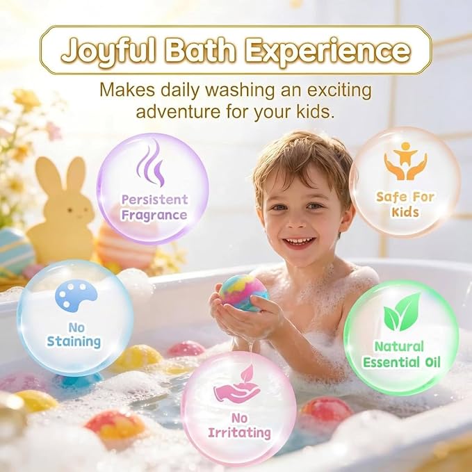 12 Pack Kids Bath Bombs with Surprise Toys Inside Gift Set TR3240