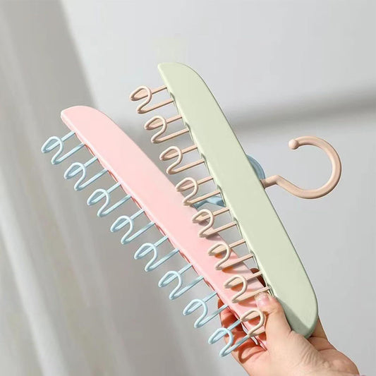 Adjustable closet plastic hangers 8 hooks TR3010