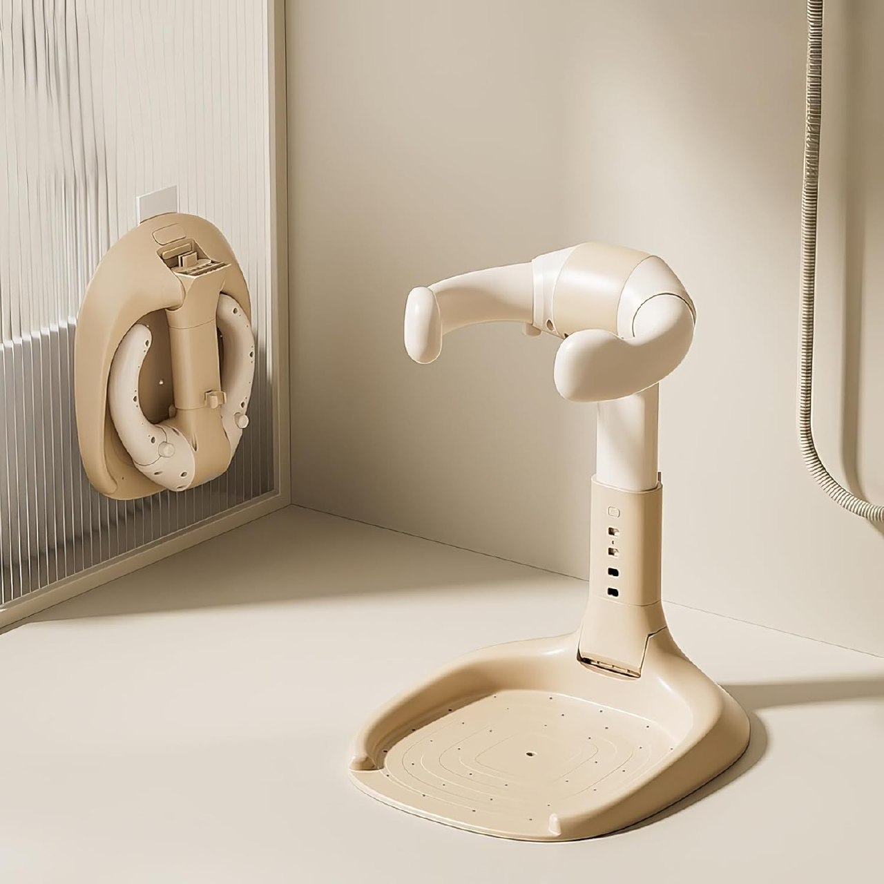 Foldable & 5-Level Adjustable Baby Bath Seat TR87
