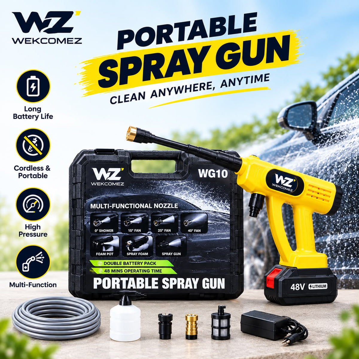 48V Cordless Portable Spray Gun WG10