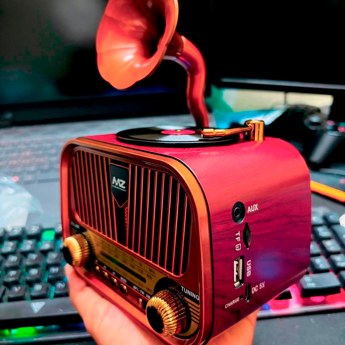 Classic Gramophone & Retro Radio Vintage Wireless Speaker CL68