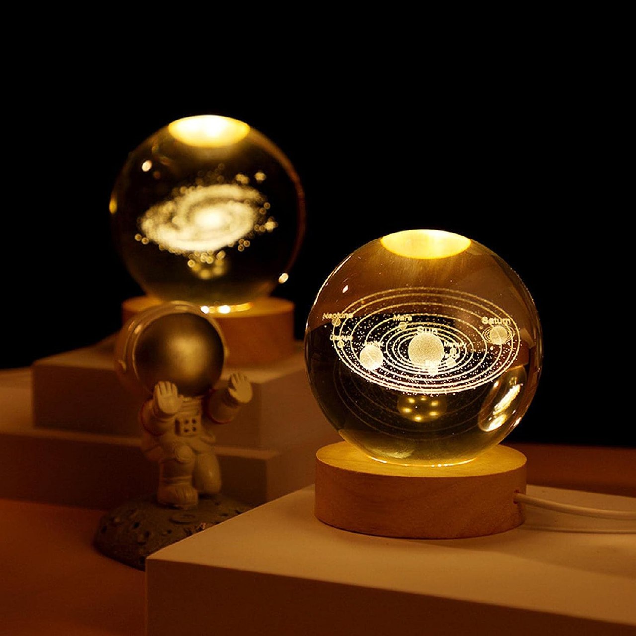 3D Galaxy Crystal Ball Night Light TR5067