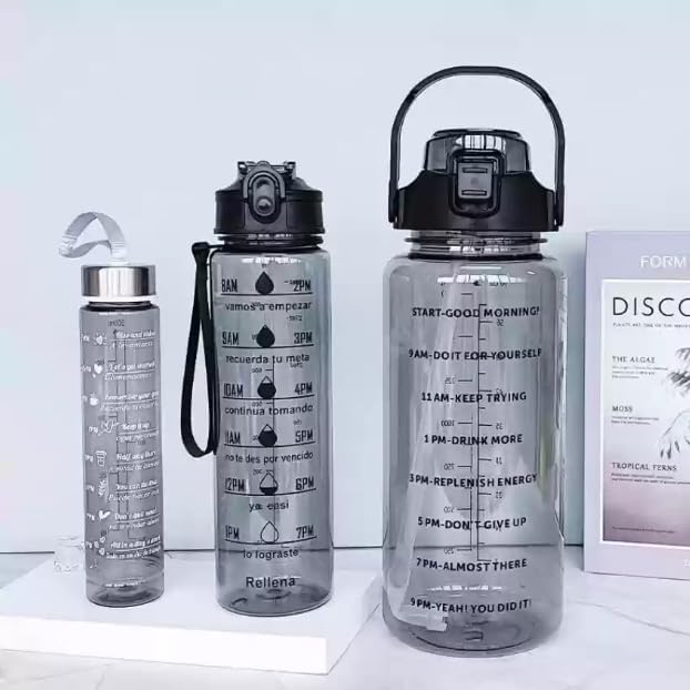Set of 3 Transparent Water Bottle TR1546