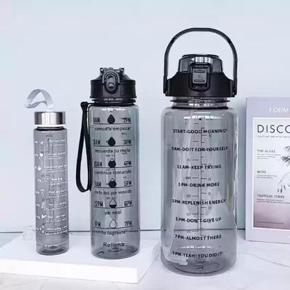 Set of 3 Transparent Water Bottle TR1546