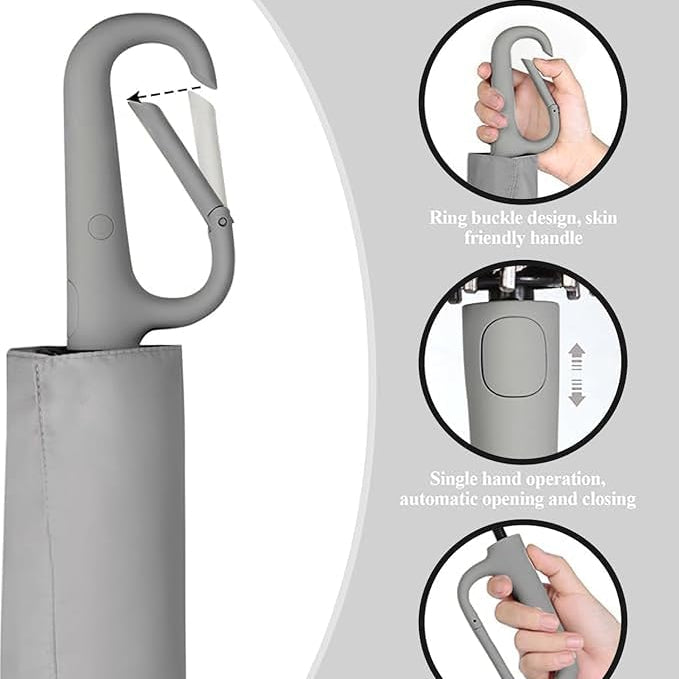 Windproof Umbrella with Handy Turbo Carabiner TR2232