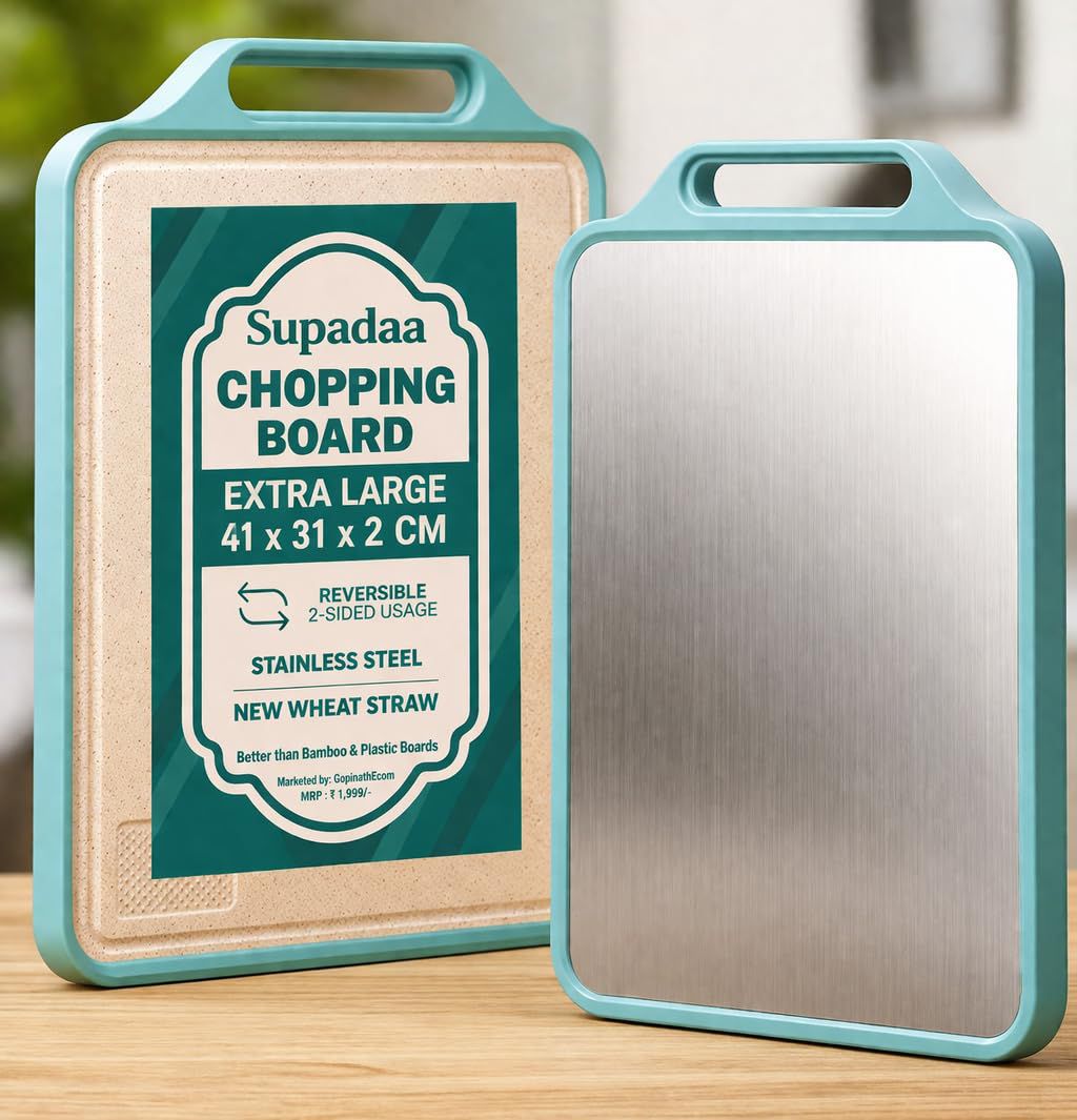 2-in-1 Premium Stainless Steel Chopping Board TR3904
