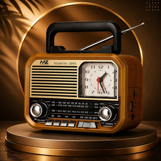 MZ Premium Retro Radio Speaker Vintage Vibes Meet Modern Sound S669