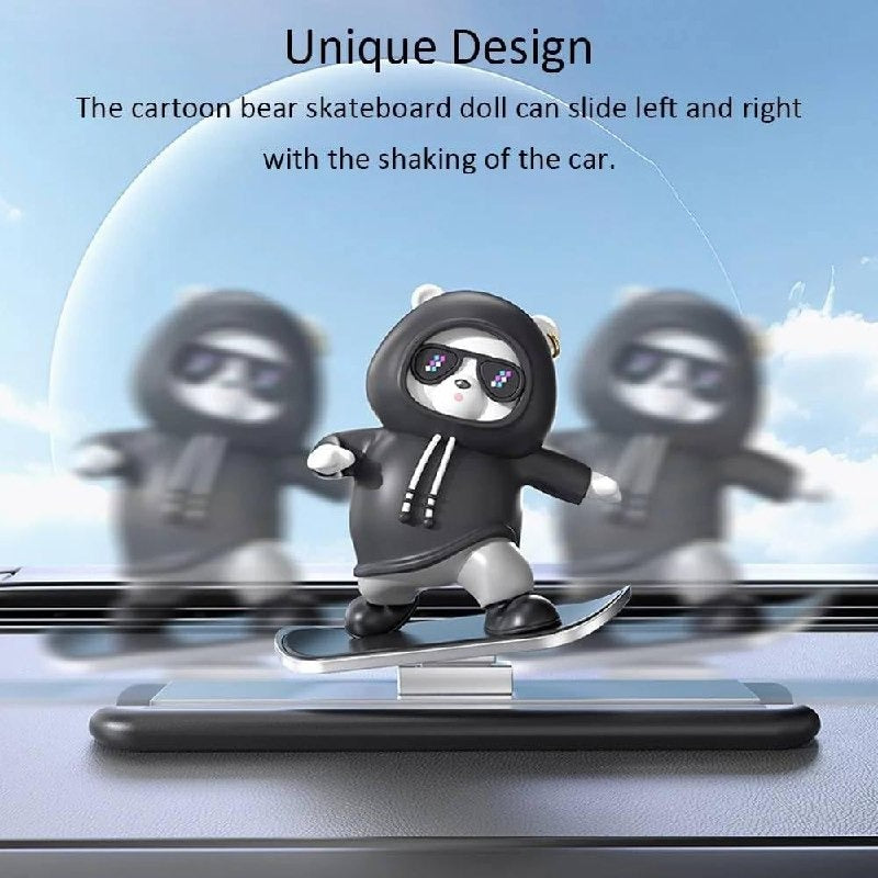 Skateboarding Panda Car Dashboard Toy TR529