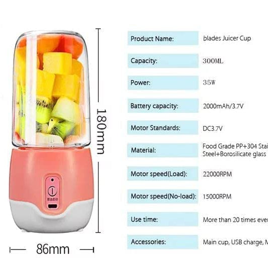 Smart Portable Electric USB Juice Maker Juicer Bottle TR3301