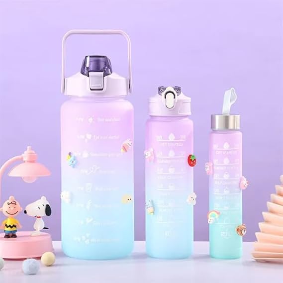 Motivational Water Bottle Set Of 3 TR903