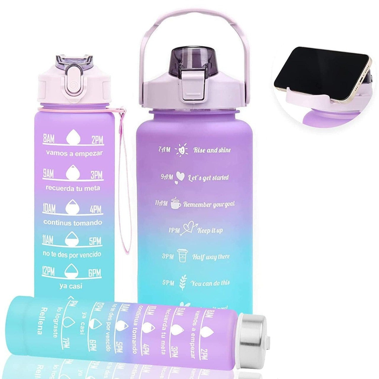 Motivational Water Bottle Set Of 3 TR903