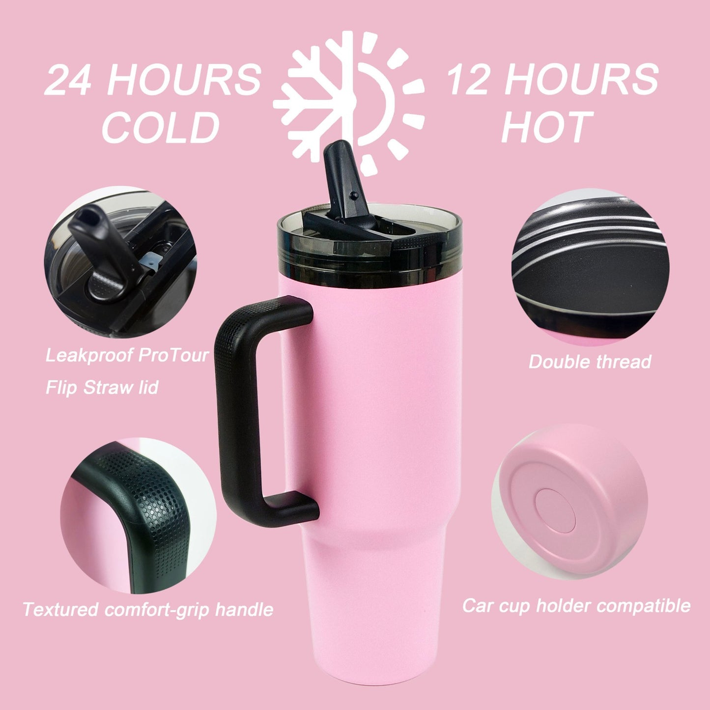 Messi Goat Pink & Black Tumbler TR314