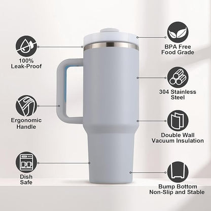 Vacuum Insulated Cup with Lid & Straw G3397