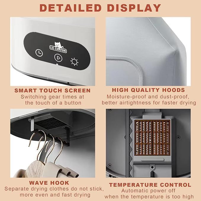 Portable Electric Cloth Dryer Foldable Electric Cloth Dryer TR487
