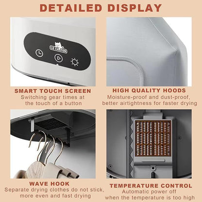 Portable Electric Cloth Dryer Foldable Electric Cloth Dryer TR487