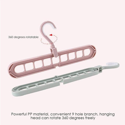 9 Holes Design Folding Hangers TR3749