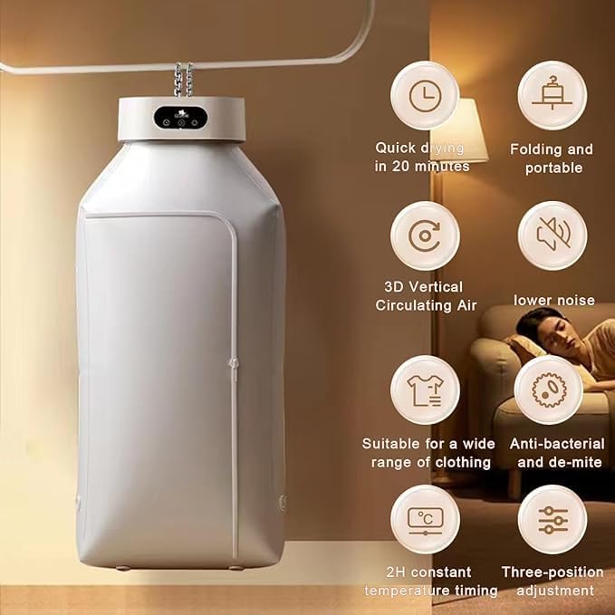 Portable Electric Cloth Dryer Foldable Electric Cloth Dryer TR487