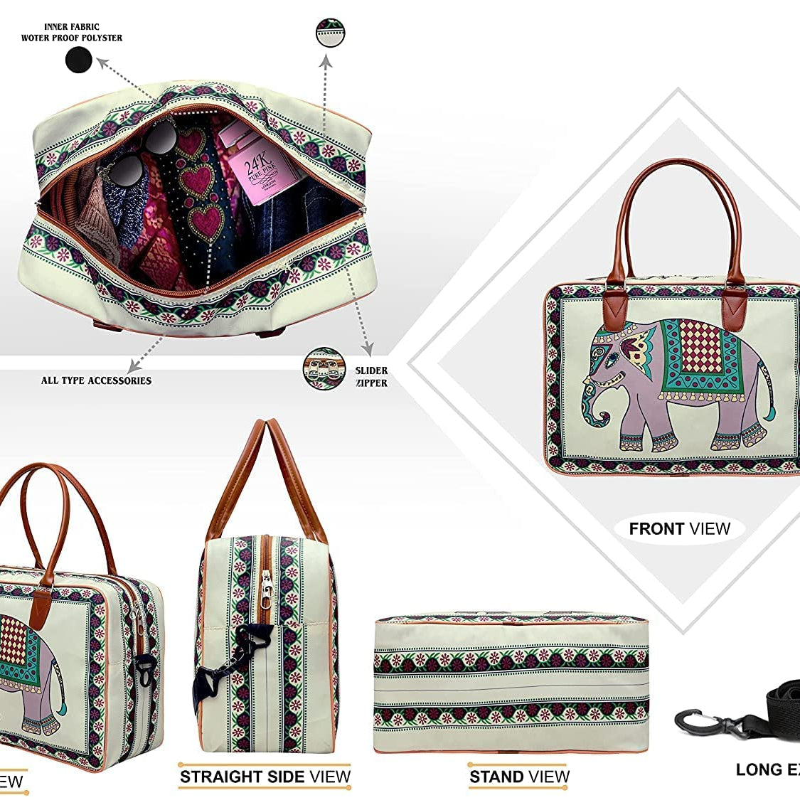 Canvas Duffle Travel Bag TR3373