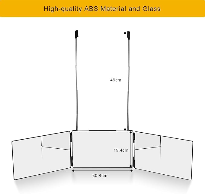 Three Panel Folding Mirror TR1487