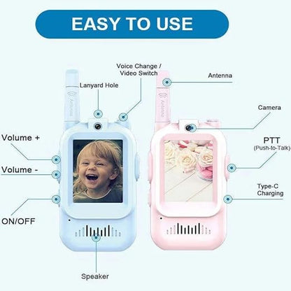 BuddyPro Kids Video Calling Toy Set Pack of 2 – Pink & Blue BR36