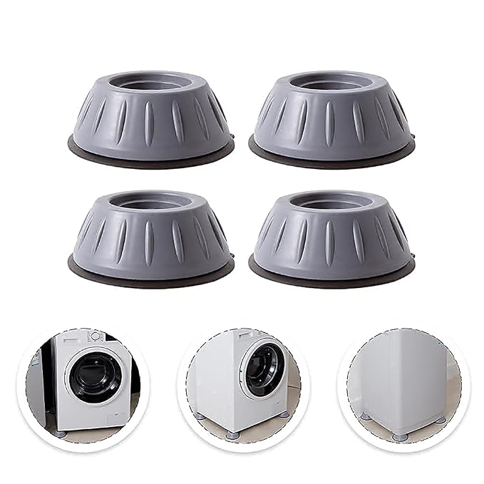 Washing Machine Vibration Pads, Floor Trays, Refrigerator Stand (4 Pcs Set) DS103803