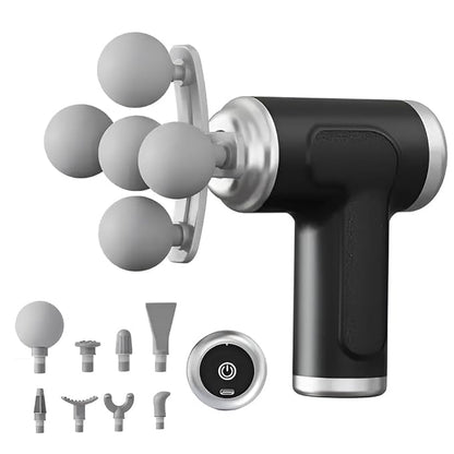 9 IN 1 Gun Massager for Pain Relief 5 Speed Settings TR879