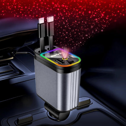 4 in 1 Car Charger 66W Dual USB Port TR757