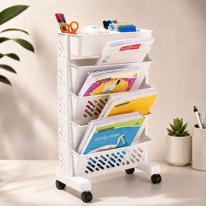 4 Layer Removable Plastic Movable Bookshelf TR3001