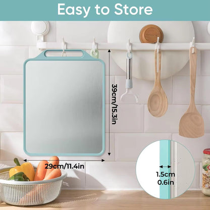 2-in-1 Premium Stainless Steel Chopping Board TR3904