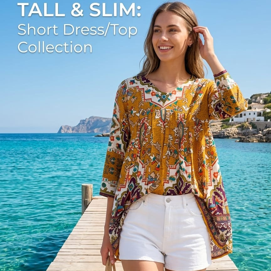 Women's Effortless Length Meet Vibrant Prints HP77