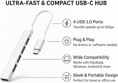 4 Ports Type C to USB Adapter TR9635