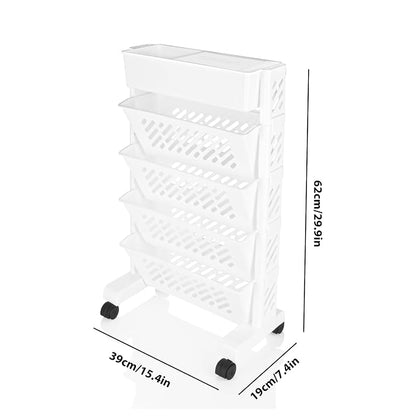 4 Layer Removable Plastic Movable Bookshelf TR3001