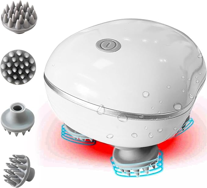 Hair Scalp Rechargeable Electric Head Kneading Massager G6610
