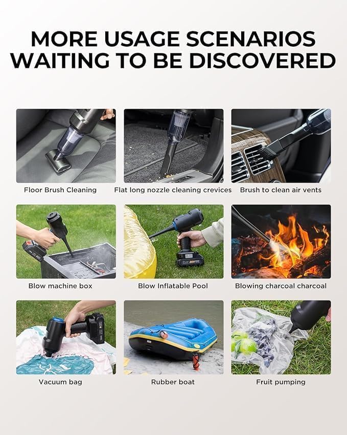 Multifunction Rechargeable Cordless Handheld Vacuum Cleaner G3347