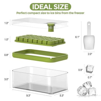 One-button Press Type Ice Mold Box Plastics Ice Cube Maker TR6710