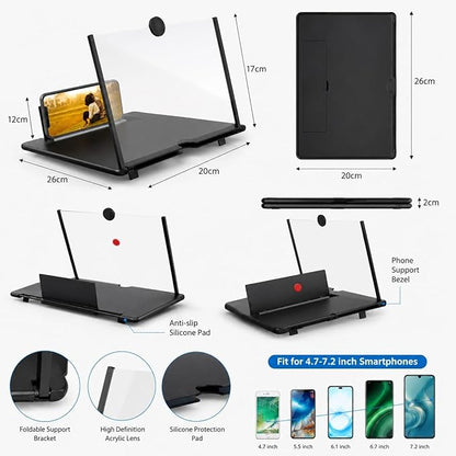 14 Inch 3D HD Mobile Phone Screen Magnifier with Foldable Stand TR300