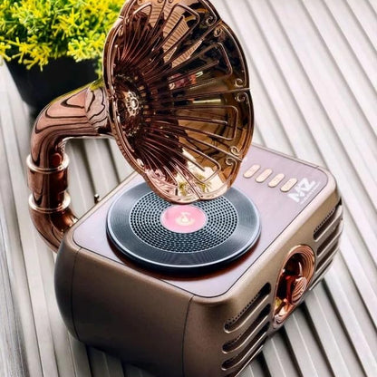 Classic Gramophone Design with AM/FM/SW Radio Speaker M305