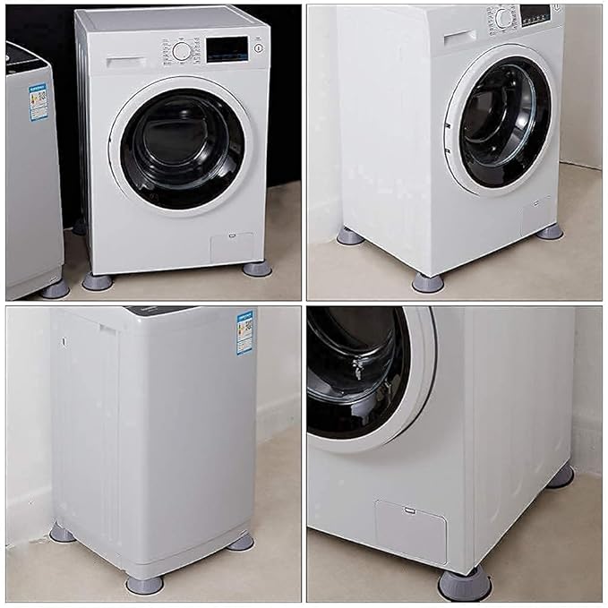 Washing Machine Vibration Pads, Floor Trays, Refrigerator Stand (4 Pcs Set) DS103803