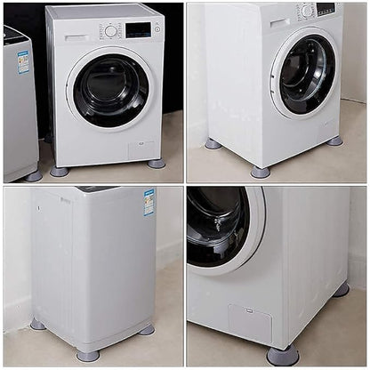 Washing Machine Vibration Pads, Floor Trays, Refrigerator Stand (4 Pcs Set) DS103803