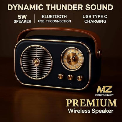 Vintage Bluetooth Wireless Speaker M209