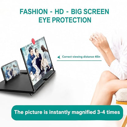 14 Inch 3D HD Mobile Phone Screen Magnifier with Foldable Stand TR300