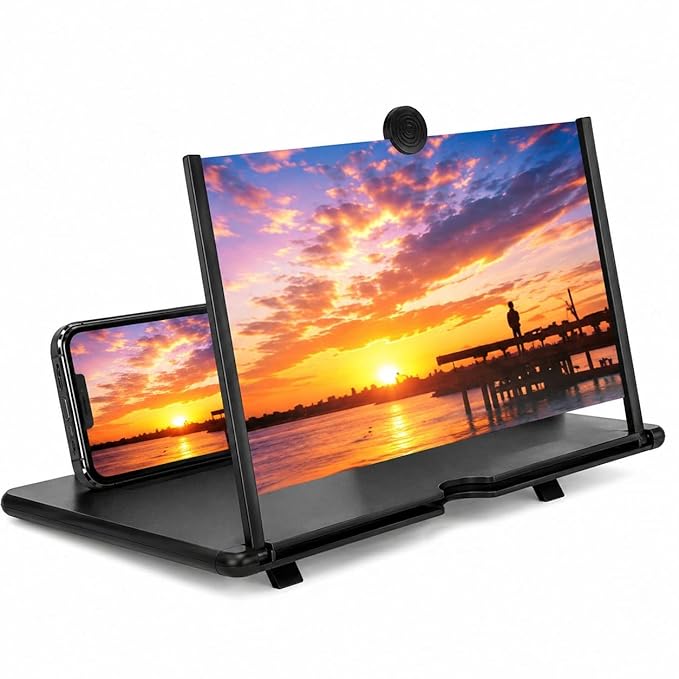 14 Inch 3D HD Mobile Phone Screen Magnifier with Foldable Stand TR300