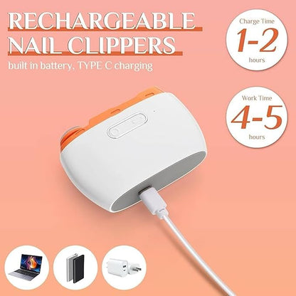 Rechargeable Nail Clipper 2 in 1 Electric Baby Nail Cutter Electric Trimmer G600
