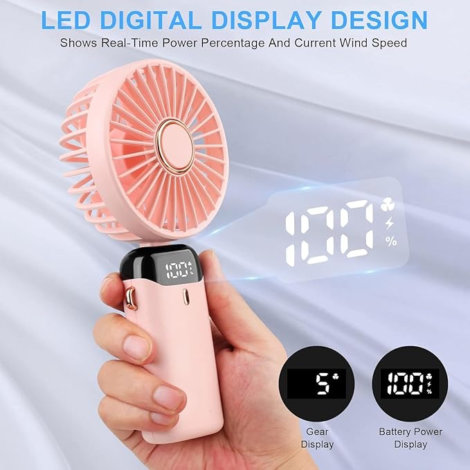 Multi-Speed Compact Electric Fan for Office Travel Home & Outdoor Use G0241