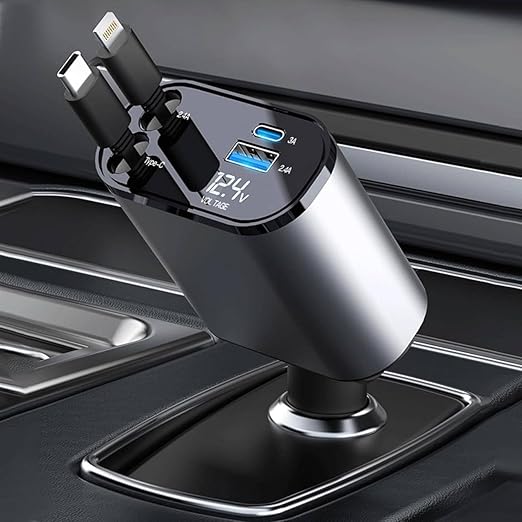 180° Adjustable Type C & iPhones Car Adapter TR8078