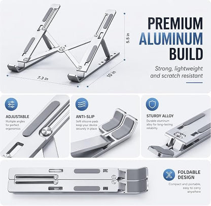 Aluminium Foldable Laptop Stand Adjustable TR7743